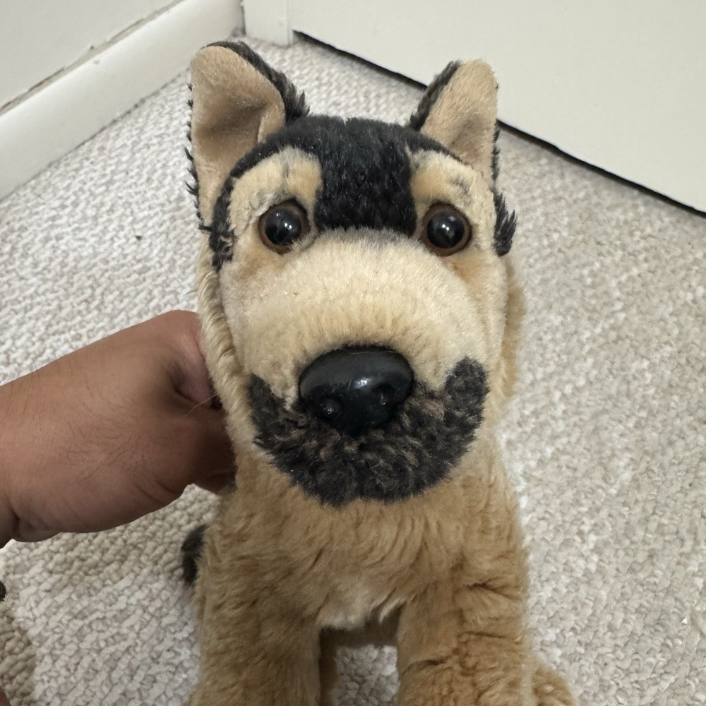 Toys R Us German Shepherd Puppy Dog 10" Plush Realistic Stuffed Animal Discontin